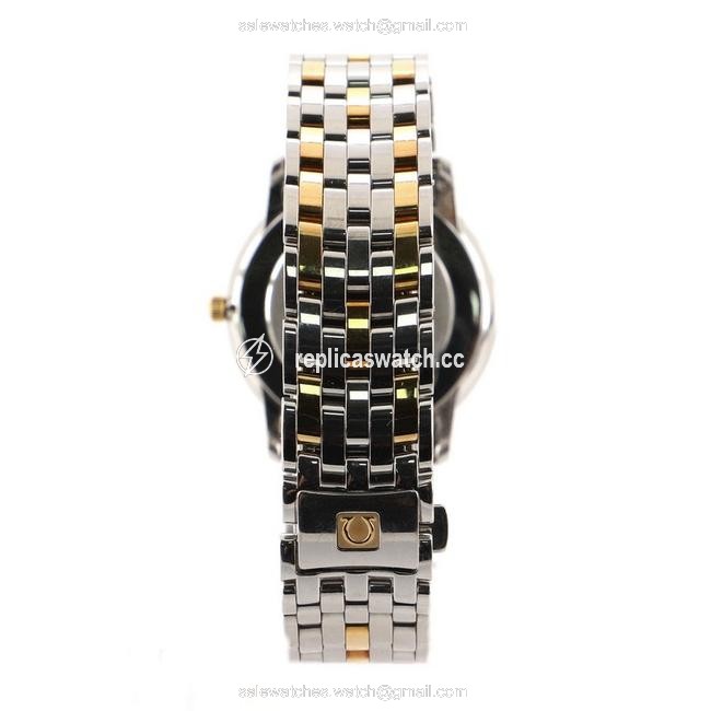 Omega De Ville Prestige Quartz Stainless Steel and Yellow Gold 34 Watch Omega De Ville Prestige Quartz Stainless Steel and Yellow Gold 34 Watch