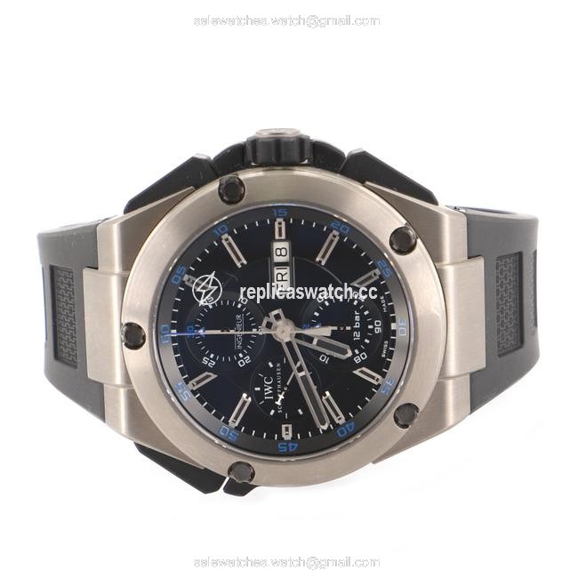 IWC Ingenieur Double Chronograph Titanium and Rubber 45 Watch IWC Ingenieur Double Chronograph Titanium and Rubber 45 Watch