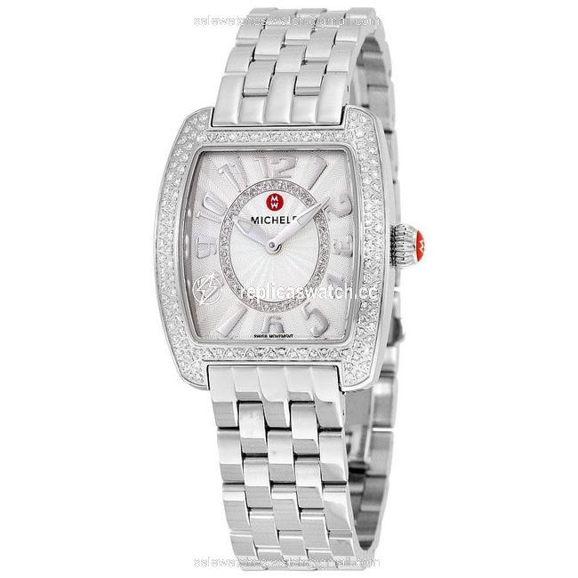 Michele Silver Urban Mini Stainless Diamond Mww02a000572 Watch Michele Silver Urban Mini Stainless Diamond Mww02a000572 Watch