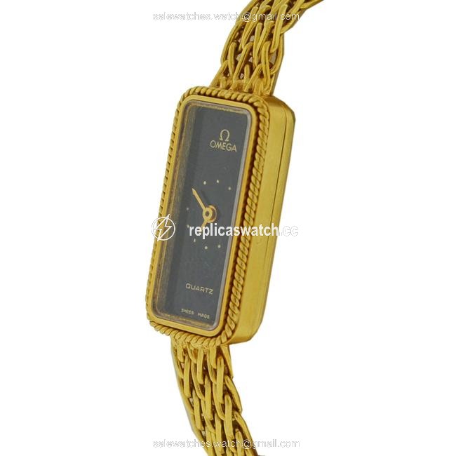 Omega Black Vintage 18k Ladies Watch Omega Black Vintage 18k Ladies Watch