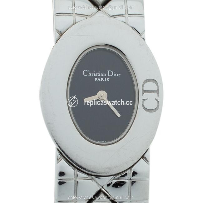 Dior Lady Christian Black Stainless Steel D90-100 Womens Wristwatch 21 Mm Watch Dior Lady Christian Black Stainless Steel D90-100 Womens Wristwatch 21 Mm Watch