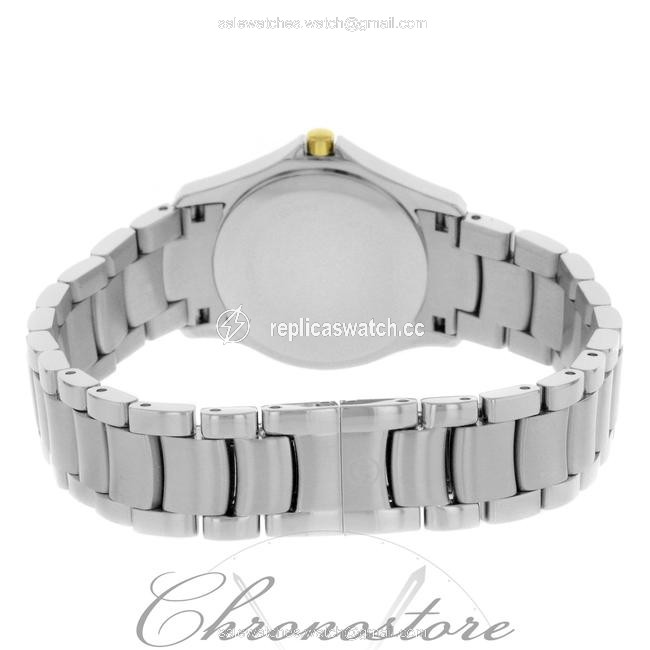 Movado Steel Military 0605872 with Polished Gold Bezel Quartz Ladies (8207) Watch Movado Steel Military 0605872 with Polished Gold Bezel Quartz Ladies (8207) Watch