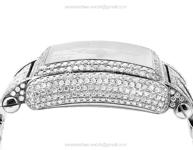 Franck Muller Stainless Steel Mens Conquistador Cortez Iced Out Diamond 31.50 Ct Watch Franck Muller Stainless Steel Mens Conquistador Cortez Iced Out Diamond 31.50 Ct Watch