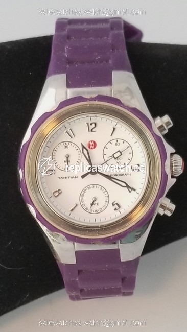 Michele Purple Jelly Band Watch Michele Purple Jelly Band Watch