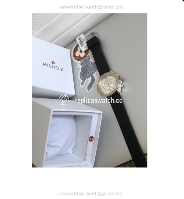 Michele Gold Cape Stainless Honey Topaz Watch Michele Gold Cape Stainless Honey Topaz Watch