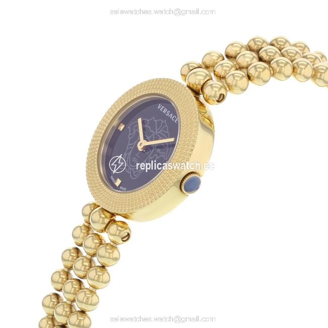 Versace Yellow Gold Tone Eon Soiree 94q80d008 S080 ( 14241 ) Watch Versace Yellow Gold Tone Eon Soiree 94q80d008 S080 ( 14241 ) Watch