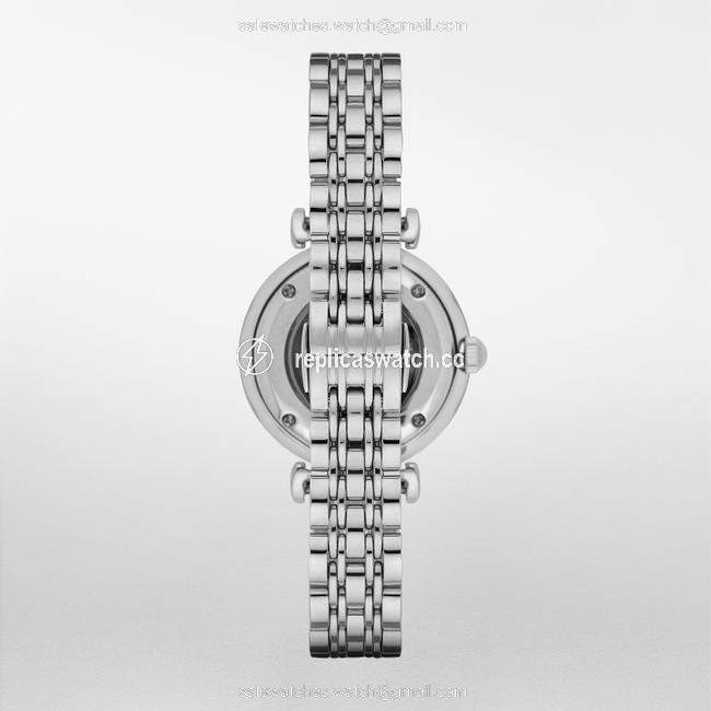 Emporio Armani Silver Retro Stainless Steel Strap Womens Ar1991 Watch Emporio Armani Silver Retro Stainless Steel Strap Womens Ar1991 Watch