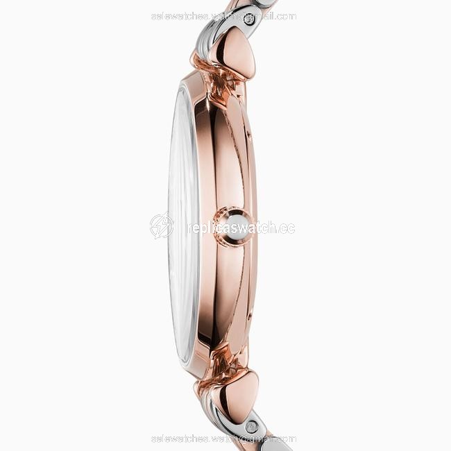 Emporio Armani Rose Gold/Silver Ladies Gianni T-bar Ar1840 Watch Emporio Armani Rose Gold/Silver Ladies Gianni T-bar Ar1840 Watch