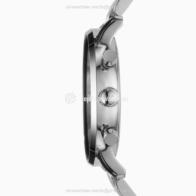 Emporio Armani Silver Stainless Steel Black Dial Mens Ar0389 Watch Emporio Armani Silver Stainless Steel Black Dial Mens Ar0389 Watch