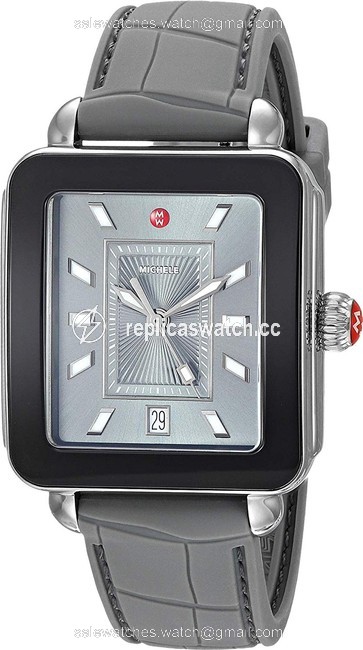 Michele Multicolor Deco Sport Gunmetal and Shadow Grey Watch Michele Multicolor Deco Sport Gunmetal and Shadow Grey Watch