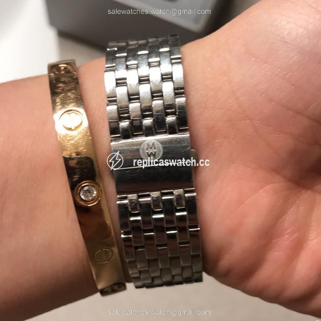 Michele Silver Colette Bumble Bee Watch Michele Silver Colette Bumble Bee Watch