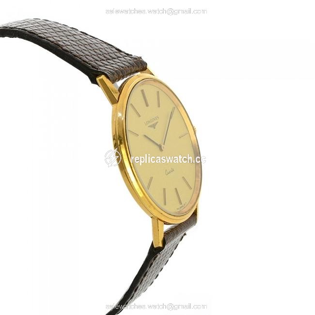 Longines Black Vintage 21586 Gold Plated Mens Watch Longines Black Vintage 21586 Gold Plated Mens Watch