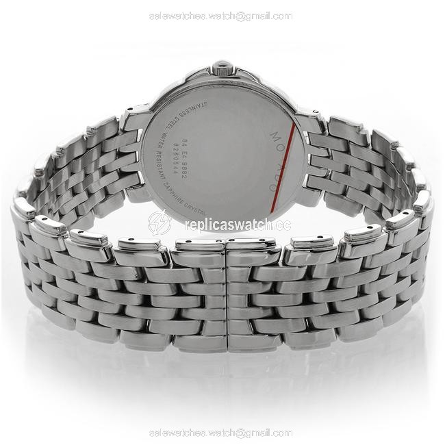 Movado Stainless Steel Black Museum 84-e4-9882 Dial Band Watch Movado Stainless Steel Black Museum 84-e4-9882 Dial Band Watch