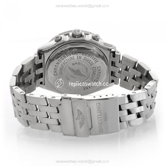 Breitling White/Silver A13355 Crosswinds Racing with Customized Diamond Bezel Watch Breitling White/Silver A13355 Crosswinds Racing with Customized Diamond Bezel Watch