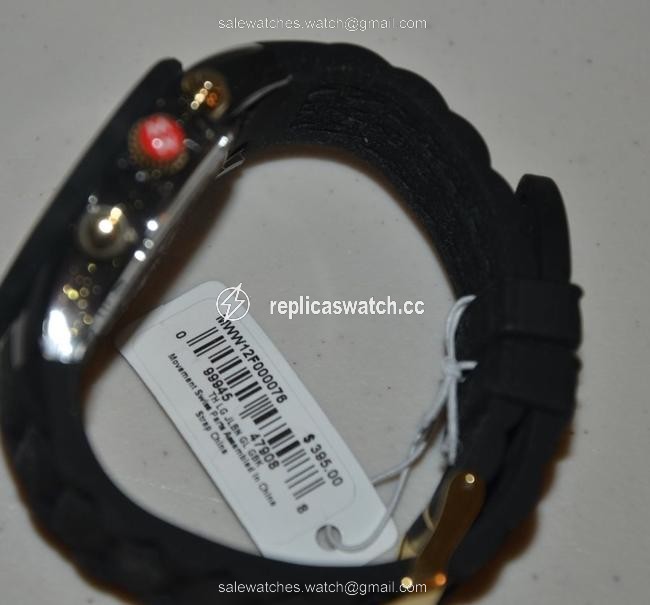 Michele Black Jelly Tahitian Chronograph Mww12f000062 Gold Watch Michele Black Jelly Tahitian Chronograph Mww12f000062 Gold Watch