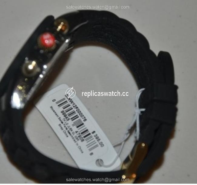 Michele Black Jelly Tahitian Chronograph Mww12f000062 Gold Watch Michele Black Jelly Tahitian Chronograph Mww12f000062 Gold Watch