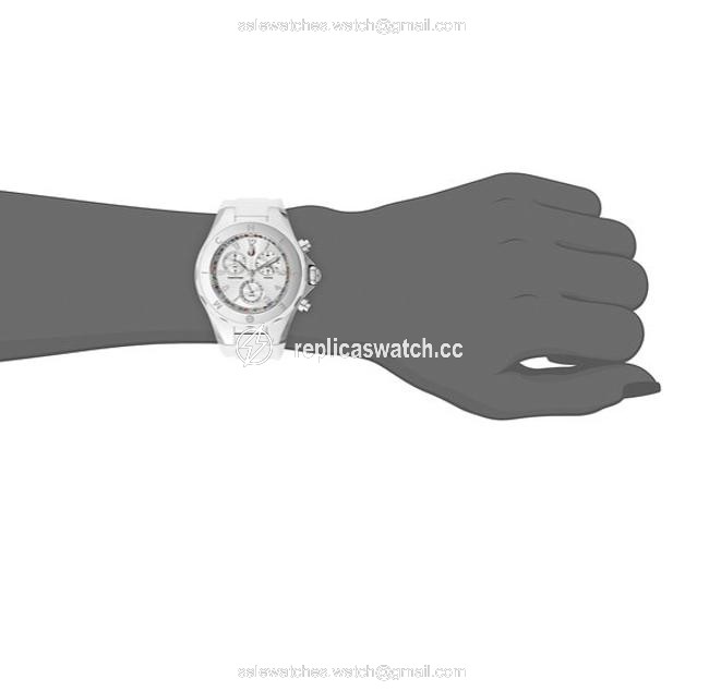 Michele White Silver Jelly Mww12f000079) Tahitian Bean Chronograph Topaz Watch Michele White Silver Jelly Mww12f000079) Tahitian Bean Chronograph Topaz Watch