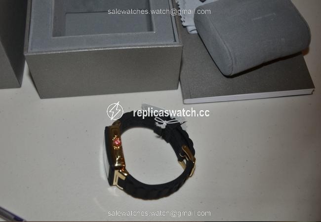Michele Black Jelly Mww06l000015 Park Chronograph Gold Tone Watch Michele Black Jelly Mww06l000015 Park Chronograph Gold Tone Watch