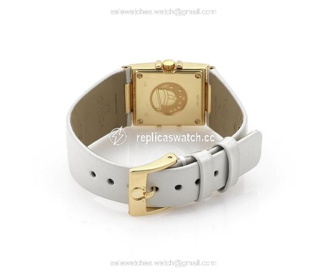 Omega Ladies Constellation 18k Yellow Gold Diamond Bezel Leather Band Watch Omega Ladies Constellation 18k Yellow Gold Diamond Bezel Leather Band Watch