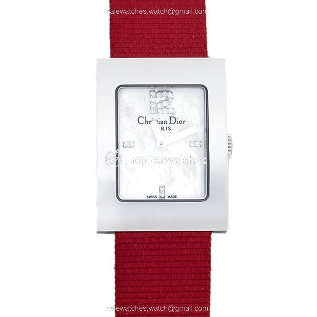 Dior Mother Of Pearl Stainless Steel Malice D108-109 Womens Wristwatch 19 Mm Watch Dior Mother Of Pearl Stainless Steel Malice D108-109 Womens Wristwatch 19 Mm Watch
