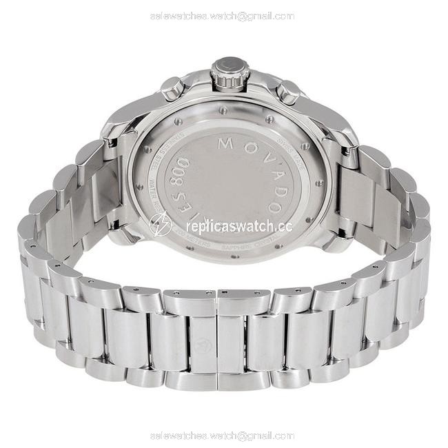 Movado Silver Stainless Bracelet Blue Dial Series 800 Chronograph 2600141 Swiss Watch Movado Silver Stainless Bracelet Blue Dial Series 800 Chronograph 2600141 Swiss Watch