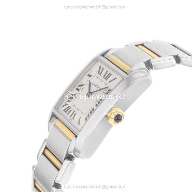 Cartier Two-tone Gold Tank W2ta0003 ( 14588 ) Watch Cartier Two-tone Gold Tank W2ta0003 ( 14588 ) Watch
