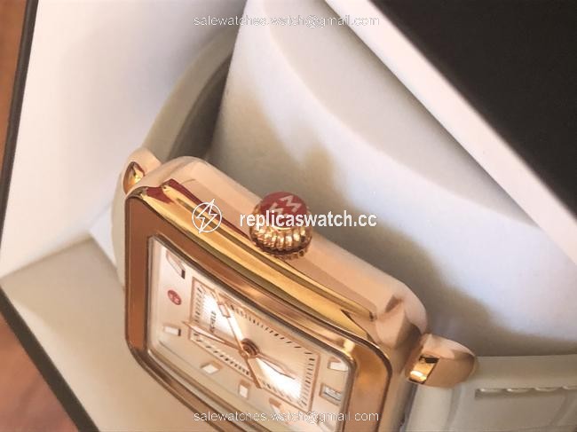Michele Rosegold Deco Sport and Cashmere Watch Michele Rosegold Deco Sport and Cashmere Watch