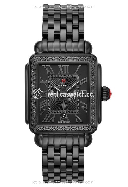 Michele Black Deco Madison Noir Diamond Mww06t000186 Watch Michele Black Deco Madison Noir Diamond Mww06t000186 Watch