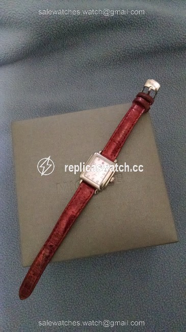 Michele Deep Red Deco Mini Watch Michele Deep Red Deco Mini Watch