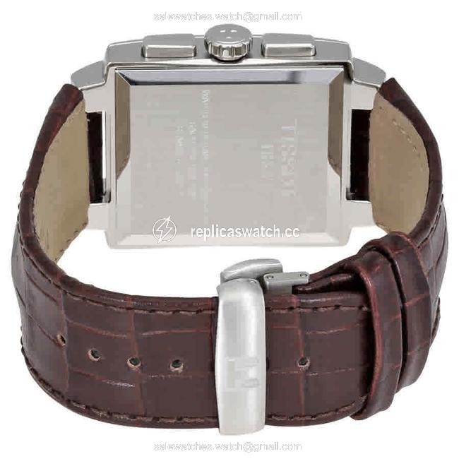 Tissot White Brown Classic Txl Chronograph Silver Dial Mens Leather Watch Tissot White Brown Classic Txl Chronograph Silver Dial Mens Leather Watch