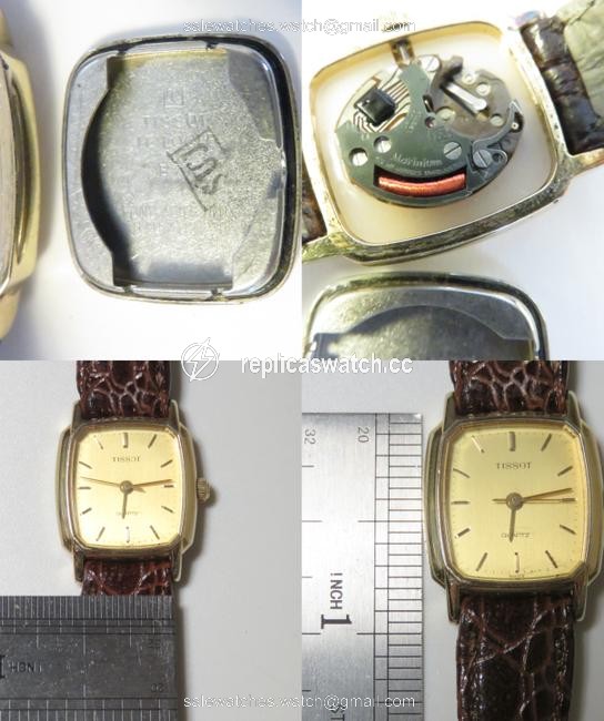 Tissot Gold Tone Swiss Quartz Ladies Leather Belt T Square Watch Tissot Gold Tone Swiss Quartz Ladies Leather Belt T Square Watch