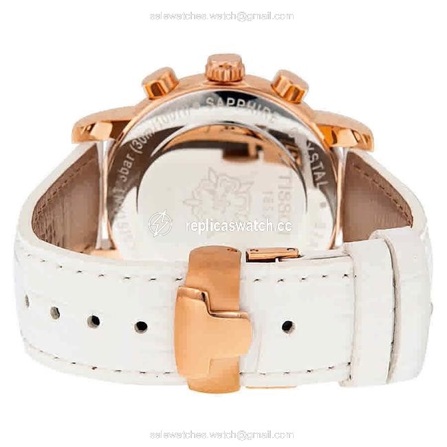 Tissot White Mother Of Pearl T-classic Dressport Chronograph Quartz Ladies Watch Tissot White Mother Of Pearl T-classic Dressport Chronograph Quartz Ladies Watch