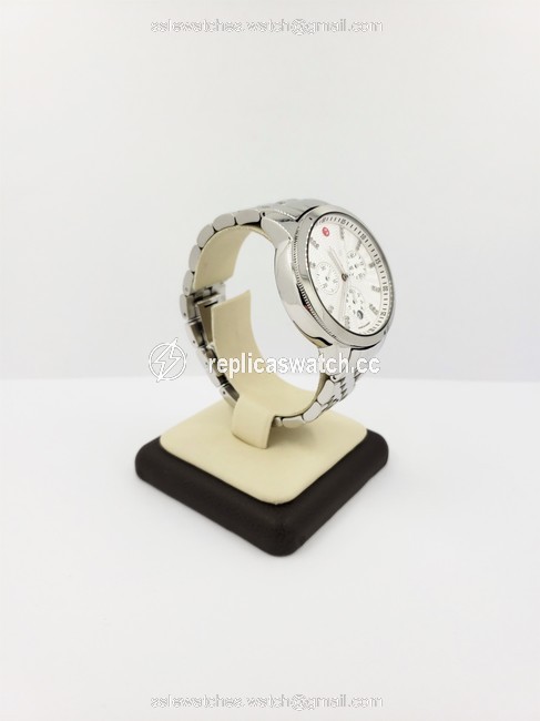 Michele Uptown Diamond Dial Chronograph Case & Bracelet 39mm Watch Michele Uptown Diamond Dial Chronograph Case & Bracelet 39mm Watch