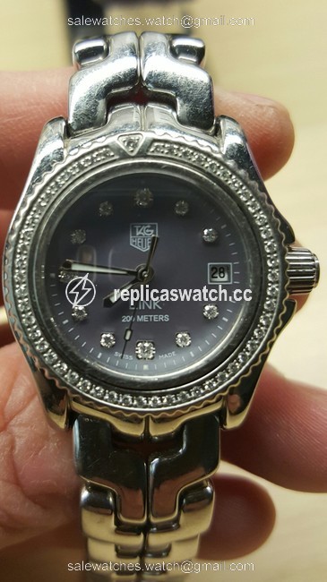 TAG Heuer Blue Dial Link Stainless Diamond Ladies Watch-wjf131 Watch TAG Heuer Blue Dial Link Stainless Diamond Ladies Watch-wjf131 Watch