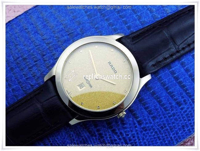 Rado Tungsten/Steel and Gold Dial " Diastar " Quartz Uni-sex Watch Rado Tungsten/Steel and Gold Dial " Diastar " Quartz Uni-sex Watch