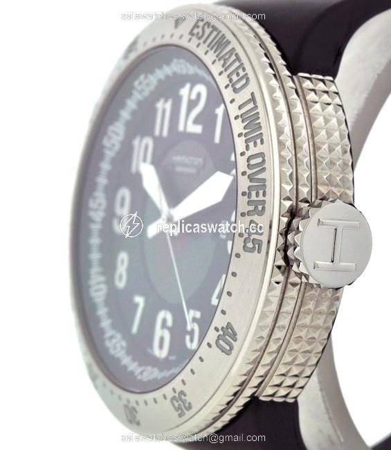 Hamilton Black Rubber Strap H79715333 Khaki Base Jump Mens Swiss Mechanical Watch Hamilton Black Rubber Strap H79715333 Khaki Base Jump Mens Swiss Mechanical Watch
