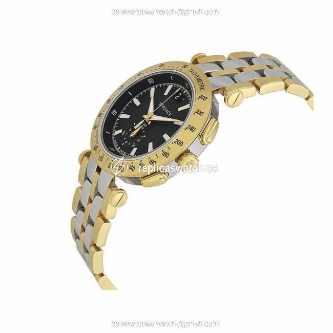 Versace Gold/Silver Vah020016 Mens Two-tone Quartz Watch Versace Gold/Silver Vah020016 Mens Two-tone Quartz Watch
