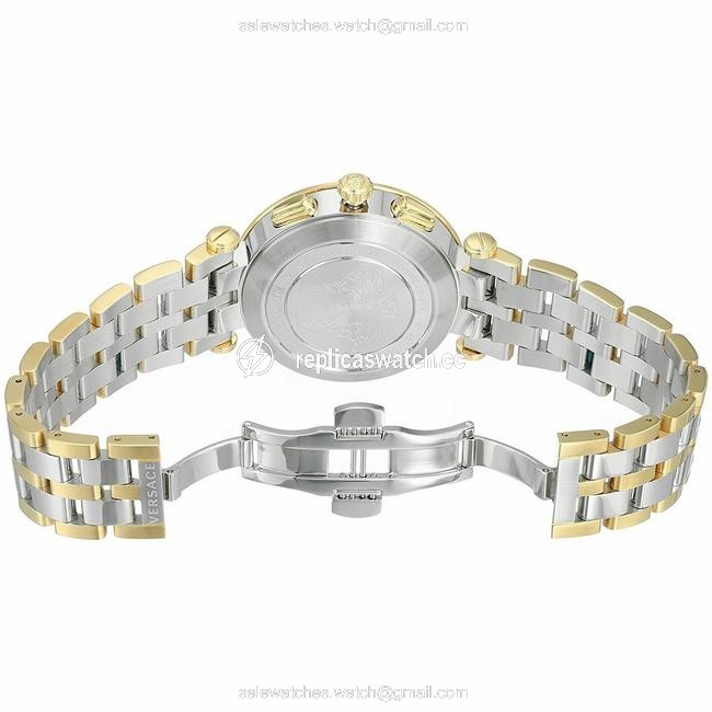 Versace Gold/Silver Vah020016 Mens Two-tone Quartz Watch Versace Gold/Silver Vah020016 Mens Two-tone Quartz Watch