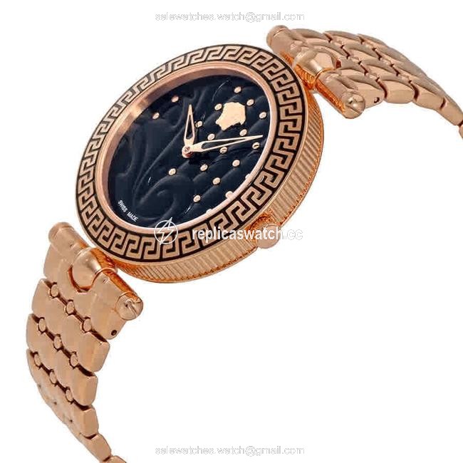 Versace Rose Gold Tone Vk7250015 Womens Vanitas Quartz Watch Versace Rose Gold Tone Vk7250015 Womens Vanitas Quartz Watch