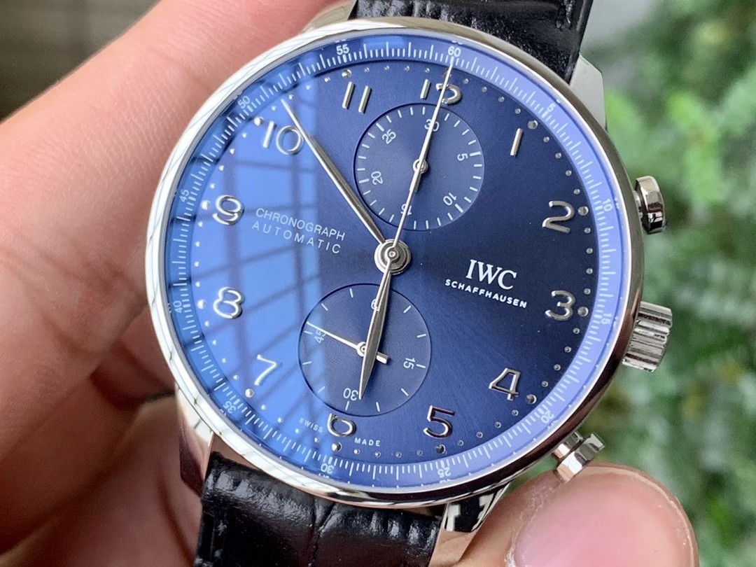PORTUGUESE CHRONO IW371606 ZF 1:1 BEST EDITION BLUE DIAL ON BLACK LEATHER STRAP A69355 PORTUGUESE CHRONO IW371606 ZF 1:1 BEST EDITION BLUE DIAL ON BLACK LEATHER STRAP A69355