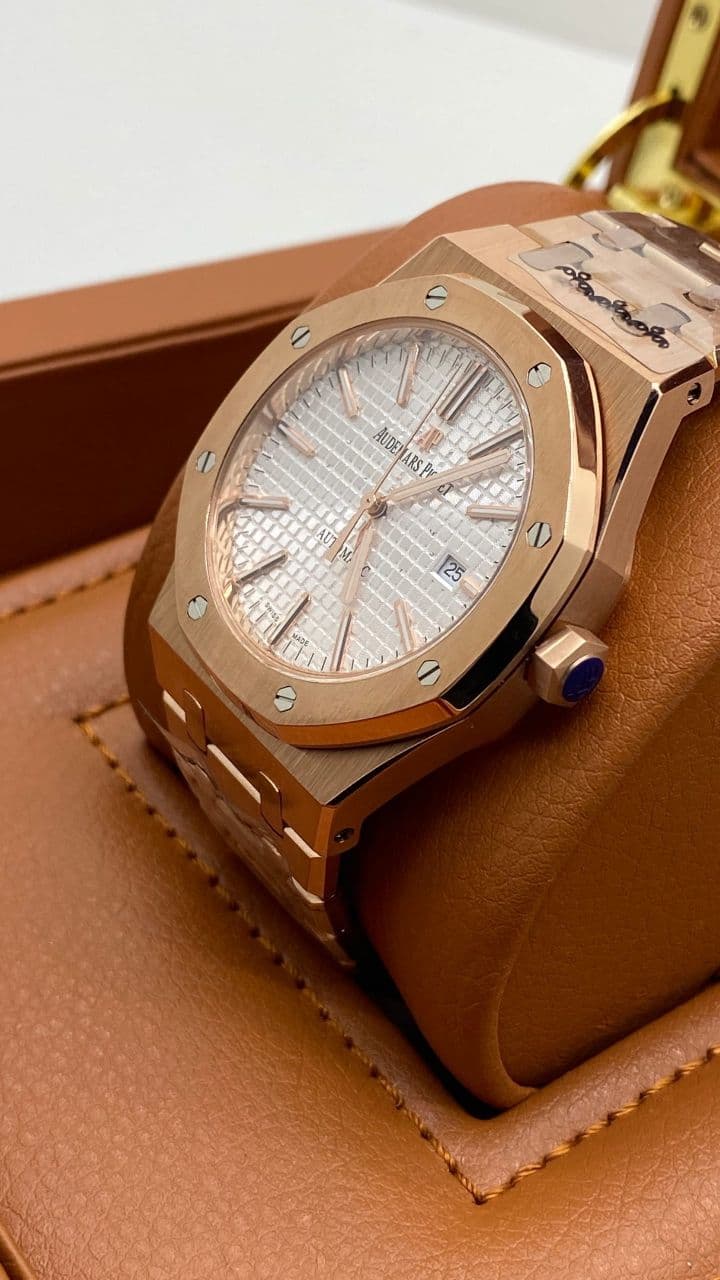Audemars Piguet Royal Aok White Dial High Version On Gold