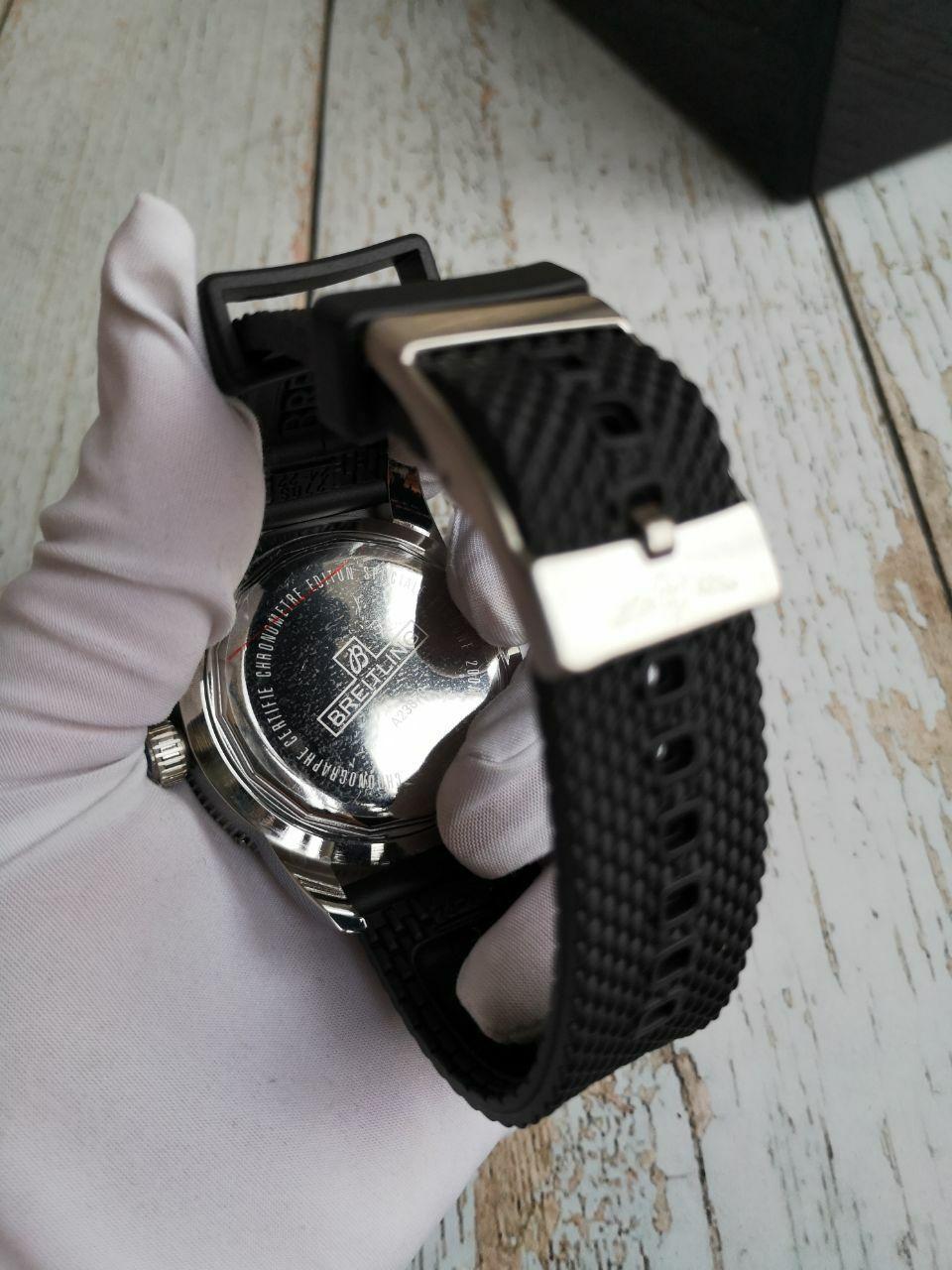 Breitling Chronometr Black Rubber Strap