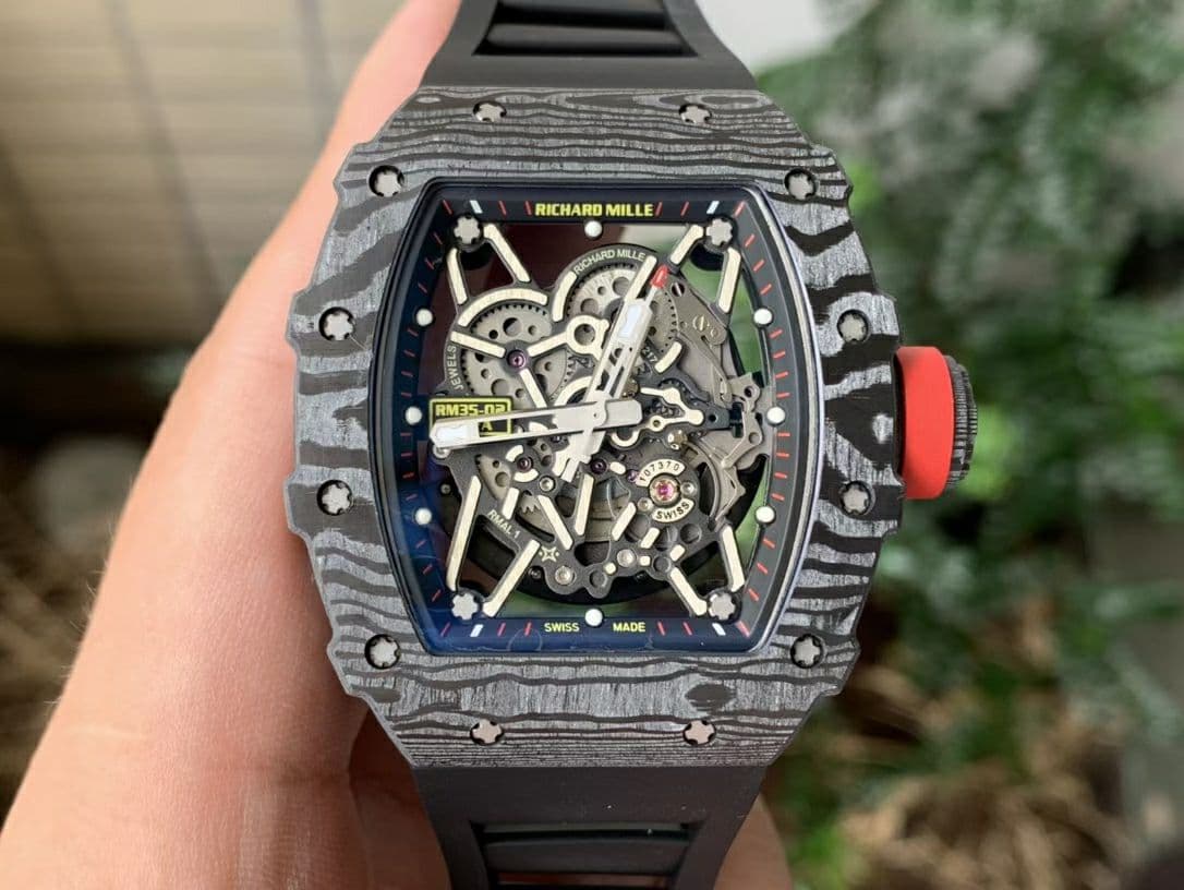 RM035-02 Real NTPT ZF 1:1 Best Edition Skeleton Dial on Black Rubber Strap V3 RM035-02 Real NTPT ZF 1:1 Best Edition Skeleton Dial on Black Rubber Strap V3