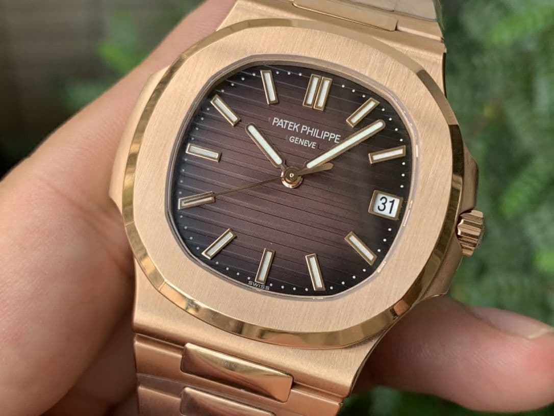 Nautilus 5711/1R PPF 1:1 Best Edition Brown Textured Dial on RG Bracelet 324CS Nautilus 5711/1R PPF 1:1 Best Edition Brown Textured Dial on RG Bracelet 324CS