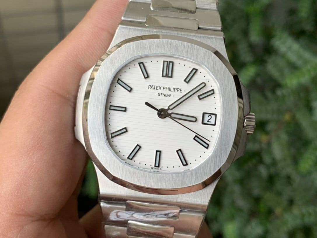 Nautilus 5711/1A PPF 1:1 Best Edition White Textured Dial on SS Bracelet 324CS V4 Nautilus 5711/1A PPF 1:1 Best Edition White Textured Dial on SS Bracelet 324CS V4
