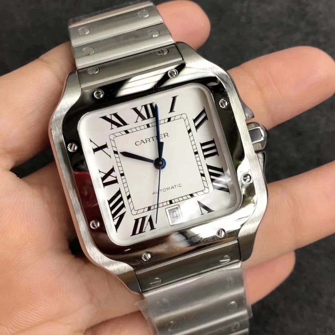 Santos de Cartier 40mm SS BVF V2 1:1 Santos de Cartier 40mm SS BVF V2 1:1