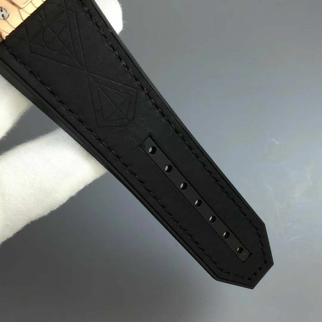 Big Bang Unico Sang Bleu Titanium HBF Skeleton Dial on Black Gummy Strap HUB1213 Big Bang Unico Sang Bleu Titanium HBF Skeleton Dial on Black Gummy Strap HUB1213