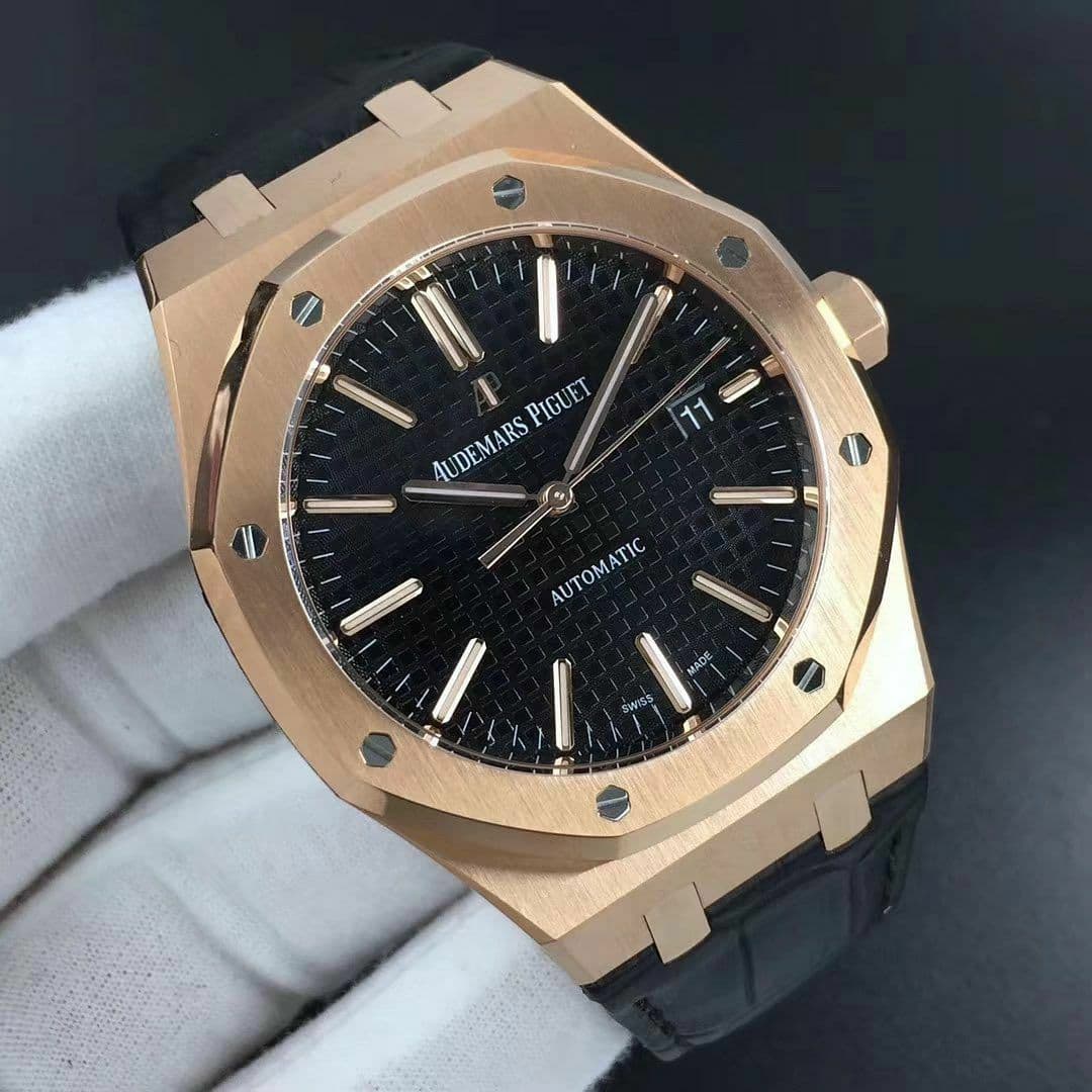 Royal Oak 15400 RG/LE Black OMF MY9015 Mod 3120 Royal Oak 15400 RG/LE Black OMF MY9015 Mod 3120
