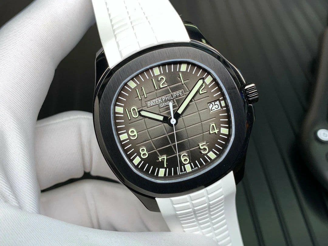Aquanaut Black Venom DLC ZF 1:1 Best Edition Black Dial on White Rubber Strap 324CS Aquanaut Black Venom DLC ZF 1:1 Best Edition Black Dial on White Rubber Strap 324CS