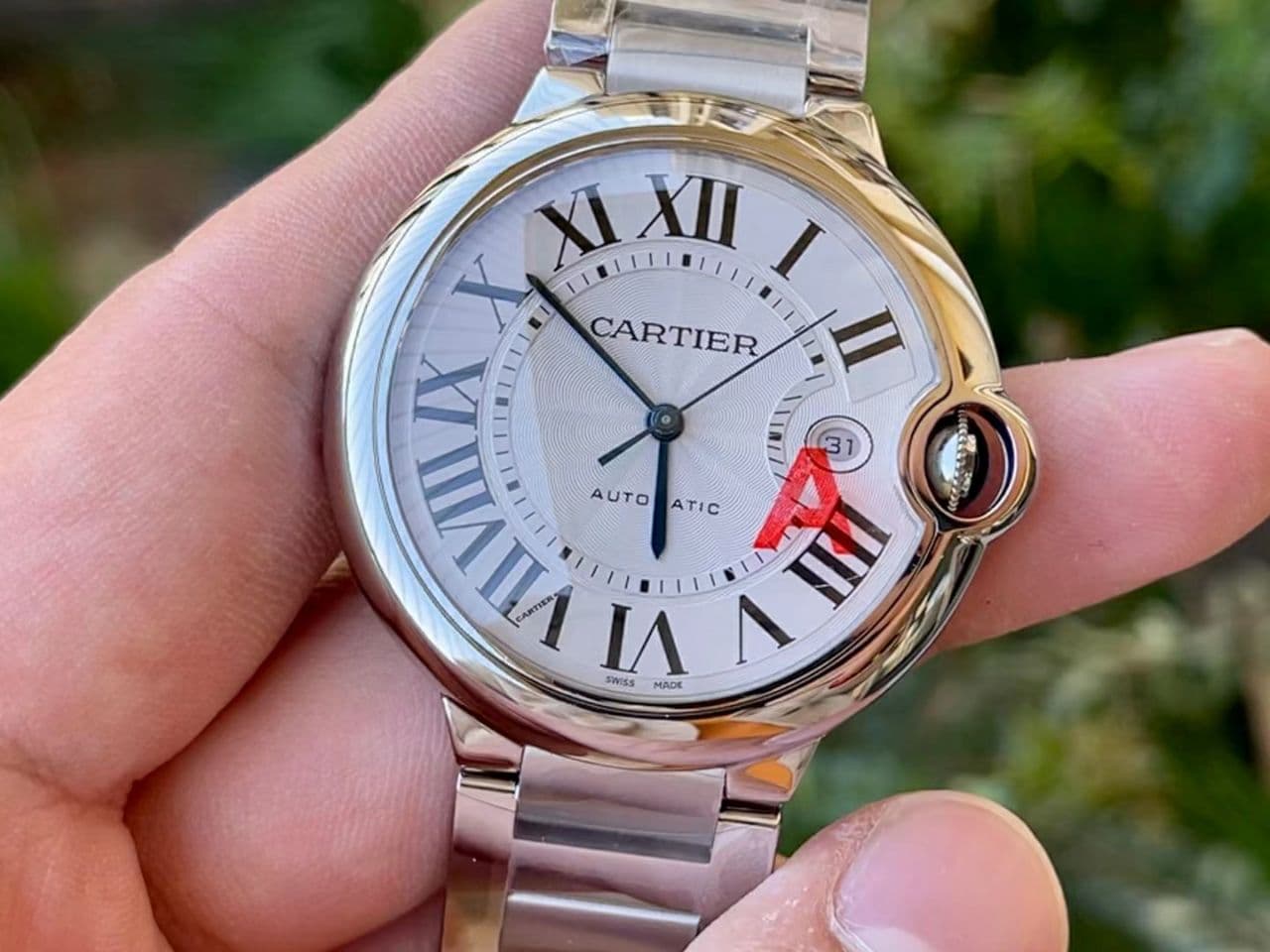 Ballon Bleu 42mm SS AF 1:1 Best Edition White Texture Dial on SS Bracelet A2824 V4 Ballon Bleu 42mm SS AF 1:1 Best Edition White Texture Dial on SS Bracelet A2824 V4